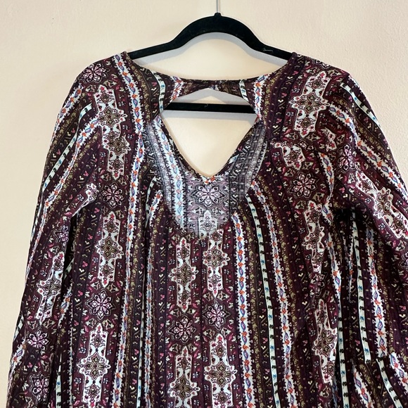 Nordstrom: Lush Printed Dress with Open Back - Picture 3 of 4